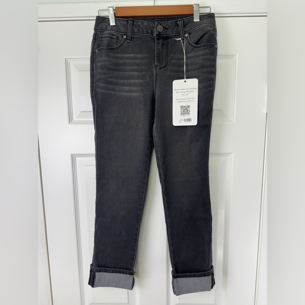 1822 Denim Adelle Black Denim Ankle Skinny Jeans Women’s Size 25 Petite NEW